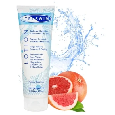 Abbildung von TRISWIM Body Lotion Intensiv Regenerierende und Feuchtigkeitsspendend, Bodylotion Trockene Haut Geschädigte Haut, Körperlotion nach dem Schwimmen in Chloriertem Salzigem Wasser 251 ml