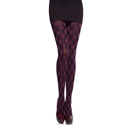 Abbildung von Merry Style Damen blickdichte Strumpfhose MS 317 60 DEN (Violett, L (40 44))
