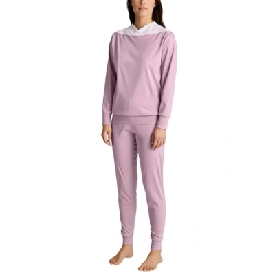 Abbildung von CALIDA Soulmate Bündchen Pyjama Damen, aus 100% Baumwolle