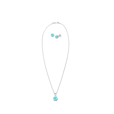 Abbildung von Elli Jewelry SET Classic Ohrringe, Damen, Größe: 45, Hellblau