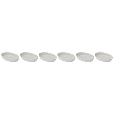 Abbildung von Küchenprofi Creme Brulee Schälchen, Weiss, Hartporzellan, 6er Set, Ofenform, 13 x 8 2,5 cm, Souffle Förmchen, ofenfeste mini Auflaufform