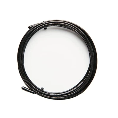 Abbildung von PICSIL Ersatzkabel für Cross Training, Stahlseil mit PVC Beschichtung, Länge 3 m, Stärke 2,5 mm, kompatibel anderen Marken (2 Schwarz)