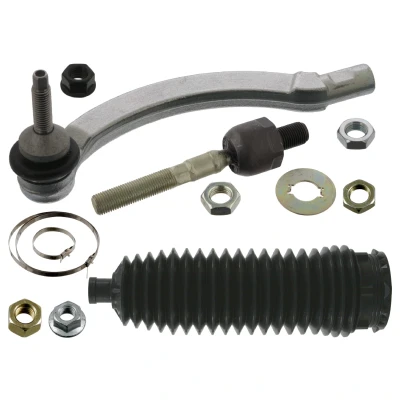 Abbildung von FEBI BILSTEIN 40557 Spurstange Vorderachse links mit Muttern Schellen, Lenkmanschetten VOLVO: S60 I, V70 2