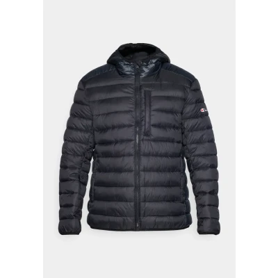 Abbildung von Champion Icons Light Hooded Jacket Winterjacke, Herren, Größe: Large, Black
