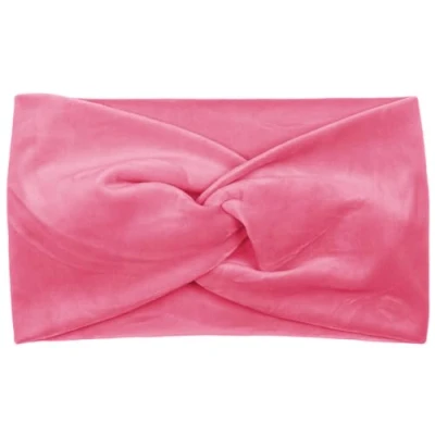 Abbildung von styleBREAKER Damen Stirnband in Samt Optik mit Twist Knoten, warmes Haarband, Headband, Haarschmuck 04026040, Farbe:Pink