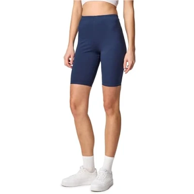 Abbildung von Merry Style Damen Sport Leggings kurz Sportleggings Radlerhose Sporthose aus Baumwolle MS10 200 (Marineblau, S)
