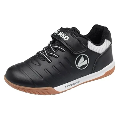 Abbildung von JAKO Finesto Unisex Trainingsschuh für Kinder, Größe: 32, Jet black/white Schuhe