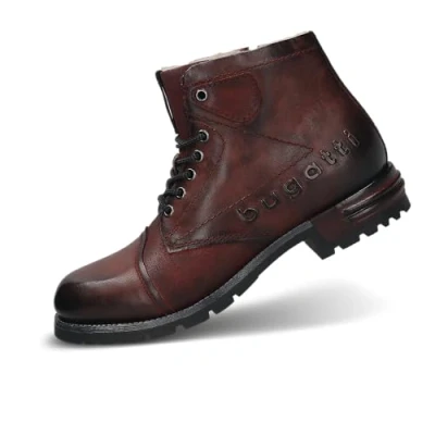 Abbildung von bugatti Herren 321 6115N Mode Stiefel, Dark red/Dark red, 44 EU