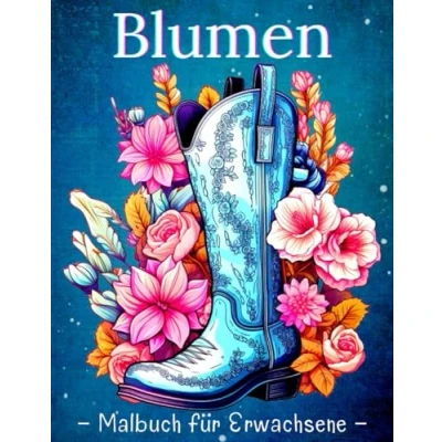 Abbildung von Blumen Malbuch für Erwachsene: Entspannende Malbuch, Mit Wunderschöne Blumenmuster zum Stressabbau und zu Entspannung