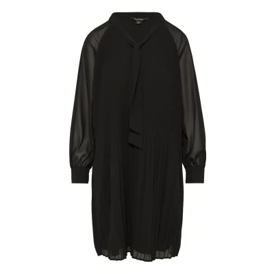 Abbildung von comma Schleifendetail Freizeitkleid, Damen, Größe: 34, Schwarz