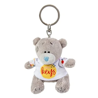 Abbildung von Me to You Tatty Teddy Plüsch Schlüsselanhänger &quot;My Keys&quot;, offizielle Kollektion, grau, S