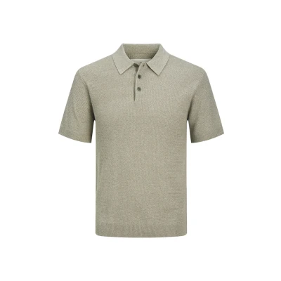 Abbildung von Jack &amp; Jones Premium Jprcccooper Poloshirt, Herren, Größe: XXS, Vetiver detail:twist
