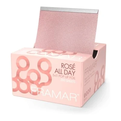 Abbildung von FRAMAR Ethereal Rose Gold Strähnenfolie Für Friseur Alufolie Friseur, Strähnen Set, Haarfolie, Strähnchenfolie, Folie Strähnen, Strähnchen Folie, Zubehör 500