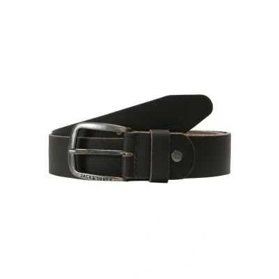 Abbildung von Herren Jack &amp; Jones Ledergürtel JACPAUL Belt Echt Leder Jeans Hosen Gürtel, Farben:Dunkelbraun, Größe Gürtel:90