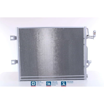 Abbildung von NISSENS 94858 Klimakondensator ohne Trockner Aluminium 620 R 134a MERCEDES BENZ: S Class Coupe