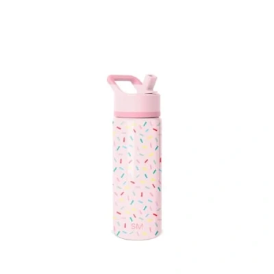 Abbildung von Simple Modern Trinkflasche Kinder mit Strohhalm Sport Isolierte Edelstahl Kindertrinkflasche für Kleinkinder Jungen und Mädchen Summit 530ml Confetti