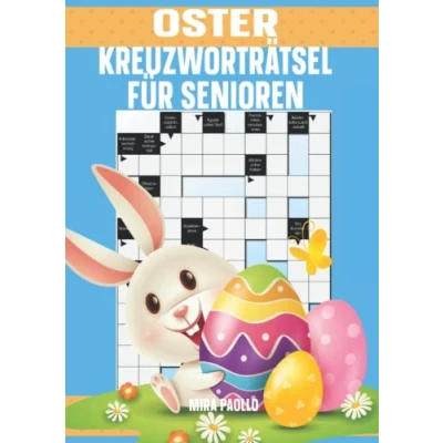 Abbildung von Oster Kreuzworträtsel für Senioren: Rätselbuch Oma und Opa Gedächtnistraining Senioren Geschenk zur Osterzeit