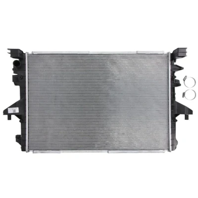 Abbildung von NRF 53154 Kühler, Motorkühlung Aluminium 710 469 28 mit Anbauteilen Kühlrippen gelötet VOLKSWAGEN: Transporter 5, Multivan 5 (7HM, Bus