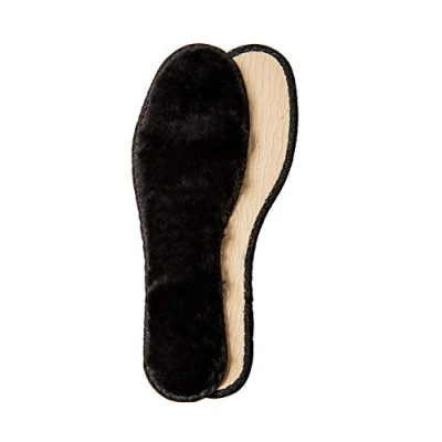 Abbildung von Winterschuh Einlegesohlen aus natürlichem Lammfell mit Anti Rutsch Schicht und Texon für Damen Herren, Made in Europe, Kaps Arctic (45 EUR / 11 UK Men)