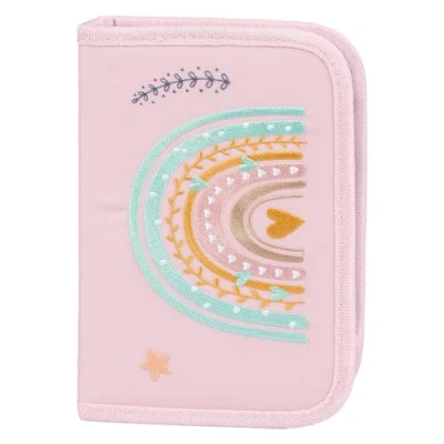 Abbildung von Baagl 1FACH Regenbogen Federmäppchen für Kinder, Größe: One Size, Rosa