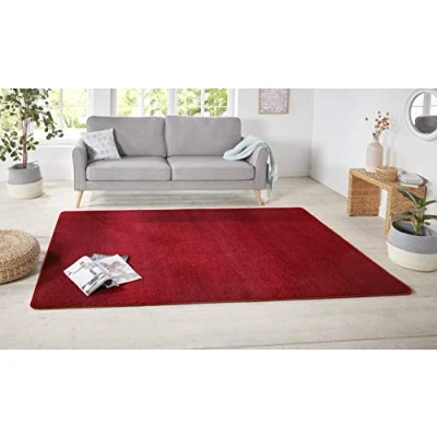 Abbildung von HANSE Home Teppich »Shashi«, rechteckig, 8,5 mm Höhe, Kurzflor, Unifarben, Läufer, weich, Esszimmer, Kinderzimmer, Flur