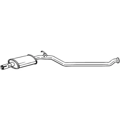 Abbildung von BOSAL 284 619 Mittelschalldämpfer PEUGEOT: 206 Hatchback