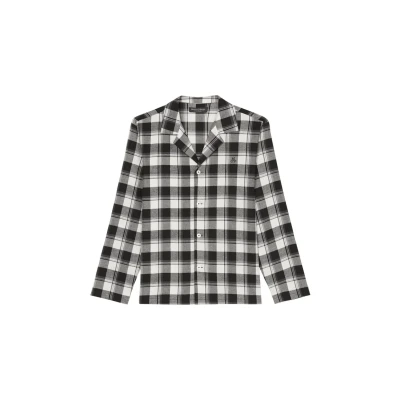 Abbildung von Marc O&#039;Polo Homey Nachtwäsche Shirt, Herren, Größe: Large, Black check