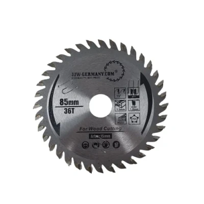 Abbildung von jjw germany HW HM Sägeblatt Kreissägeblatt 85x15 mm kompatibel mit Bosch, Makita Akku Minihandkreissägen (HM 85 x 1,5 15 Z= 36 WZ Holz)