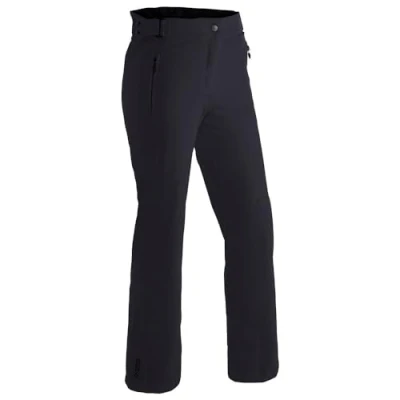 Abbildung von Maier Sports Vroni Slim, Enganliegende Damen Skihose, Wasserdichte Schneehose, Stretchmaterial und verstellbarer Bund, PFC frei, mTHERM Wattierung &amp; mTEX Wetterschutz, Blau, Gr. 46 (W38/L32)