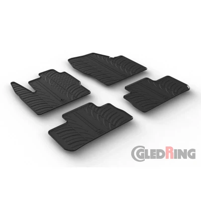Abbildung von Gledring 0520 Fußmattensatz Gummi vorne und hinten 4 schwarz 750mm 550mm LAND ROVER: Freelander 2 Off Road