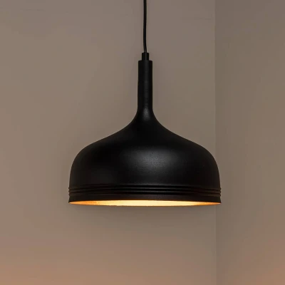 Abbildung von Hängeleuchte Flary D30cm Metall Schwarz Menzzo