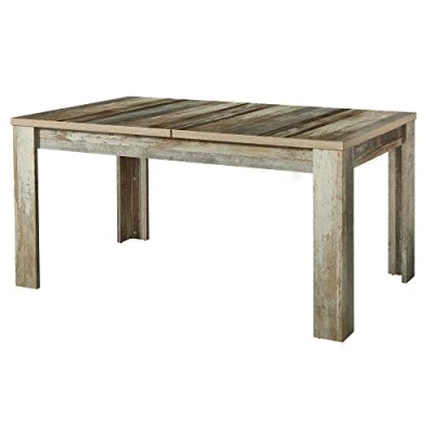 Abbildung von Stella Trading Bonanza Vintage Esstisch in Driftwood Optik ausziehbarer Retro für Ihr Wohn &amp; Esszimmer 160 240 x 76 90 cm (B/H/T)