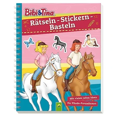 Abbildung von Bibi &amp; Tina Rätseln, Stickern, Basteln: Mit vielen tollen Ideen für Pferde Freundinnen ab 5 Jahren