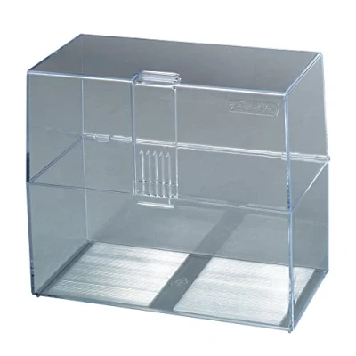 Abbildung von Herlitz 1906023 Karteikasten A6 leer transparent