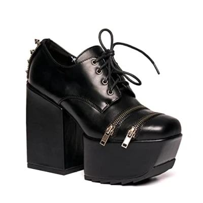 Abbildung von LAMODA Damen Excuses Court Shoe, Black Pu, 37 EU