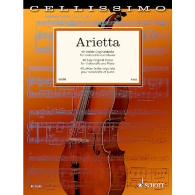 Abbildung von Arietta: 40 leichte Originalstücke. Violoncello und Klavier. (Cellissimo)
