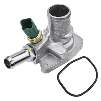 Abbildung von Frankberg 1x Thermostatgehäuse mit Dichtung Kompatibel 500 312 2007 2020 Panda 169 2012 KA RU8 2008 2016 Ypsilon 2009 Replace# 55202371
