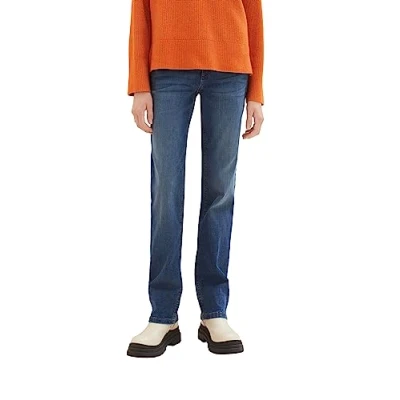 Abbildung von TOM Tailor Jeans Straight Leg, Damen, Größe: 30x30, Mid stone bright blue denim