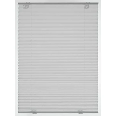 Abbildung von GARDINIA Solo Dachfenster Plissee ohne Bohren, Mit Saugnäpfen, Blickdichtes Falt Rollo, Inkl. Aller Montage Teile, 95,3 x 100 cm, Grau