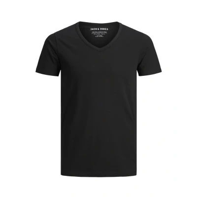 Abbildung von Jack &amp; Jones Basic Vneck Tshirt basic, Herren, Größe: XL, Black