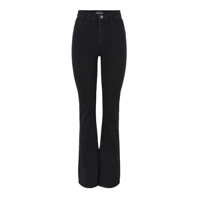 Abbildung von Pieces Pcpeggy Flared Jeans, Damen, Größe: Large, Black