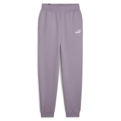 Abbildung von PUMA Damen Ess+ Embroidery High waist Pants Fl Cl Gestrickte Hosen, Blasse Pflaume, L EU