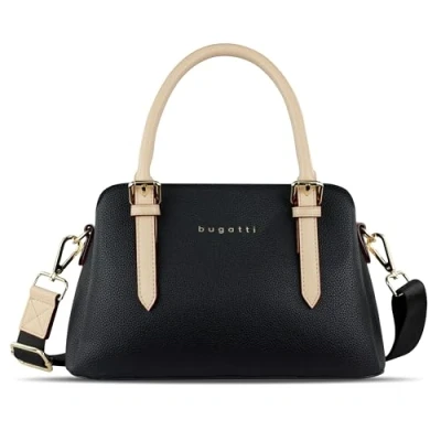 Abbildung von Bugatti Ella Handtasche für Damen Klein, kleine Frauen Tasche, Damenhandtasche in schwarz
