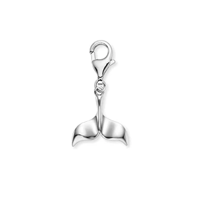 Abbildung von Engelsrufer Damen Charm Anhänger Aloha Delfinflosse Silber aus Sterling Karabinerverschluss nickelfrei Größe: 12x10mm