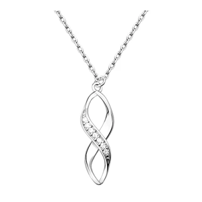 Abbildung von Sofia Milani Twisted Halskette, Damen, Größe: One Size, Silver