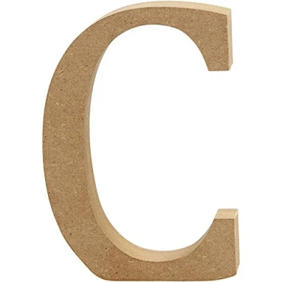 Abbildung von Creativ &quot;C MDF Buchstabe, braun, 13 x 2 cm