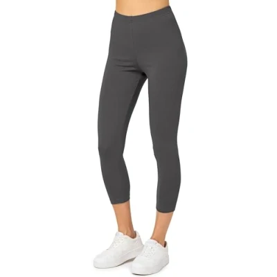 Abbildung von Merry Style Damen 3/4 Leggings Capri Sportleggings MS10 199 (Graphite, S)