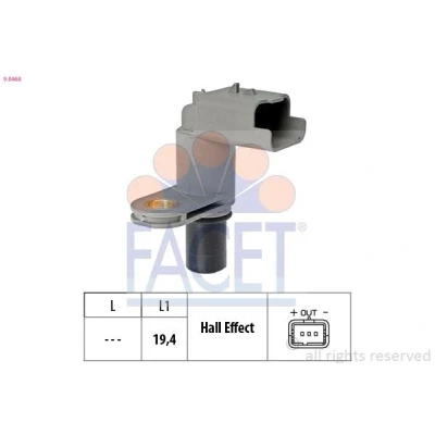 Abbildung von Facet 9.0468 Sensor, Nockenwellenposition
