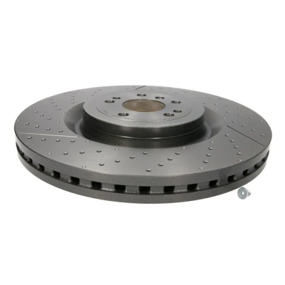 Abbildung von BREMBO 09.B805.11 Bremsscheibe 390 36 5 geschlitzt/gelocht, innenbelüftet beschichtet hochgekohlt mit Schrauben MERCEDES BENZ: GLS, ML Class