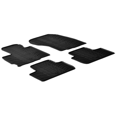 Abbildung von Gledring 0360 Fußmattensatz Gummi vorne und hinten 4 schwarz 750mm 550mm MITSUBISHI: ASX Off Road